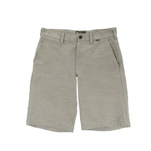 Hurley Shorts Mens 30 Gray Dress Chino Hybrid Modern Flat Front Casual Golf